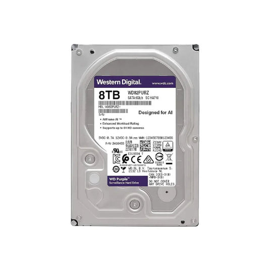 8TB WD Purple Surveillance Internal Hard Drive - Total Security Equipment