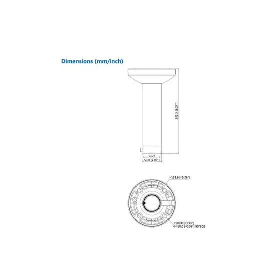 Ceiling Mount Bracket - PFB300C - Total Security Equipment